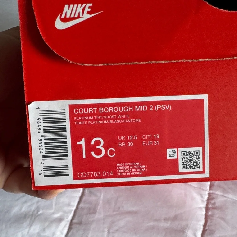Nike Kids Sneakers - White and light blue